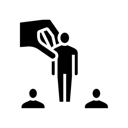 reshuffle of workers glyph icon vector. reshuffle of workers sign. isolated contour symbol black illustrationのイラスト素材