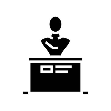 statue exhibit glyph icon vector. statue exhibit sign. isolated contour symbol black illustrationのイラスト素材