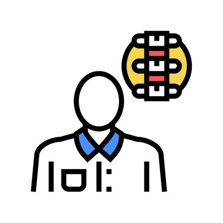 rheumatology medical specialist color icon vector. rheumatology medical specialist sign. isolated symbol illustrationのイラスト素材