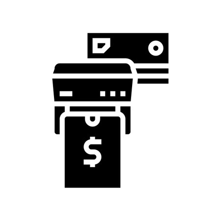 phone and card contactless pay pos terminal glyph icon vector. phone and card contactless pay pos terminal sign. isolated contour symbol black illustrationのイラスト素材