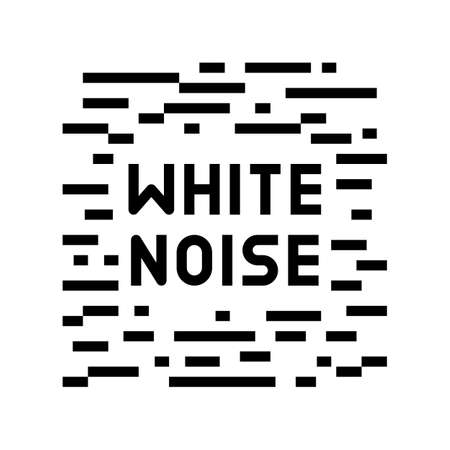 white noise color icon vector. white noise sign. isolated symbol illustrationのイラスト素材