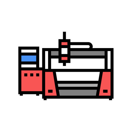 laser apparatus color icon vector. laser apparatus sign. isolated symbol illustrationのイラスト素材