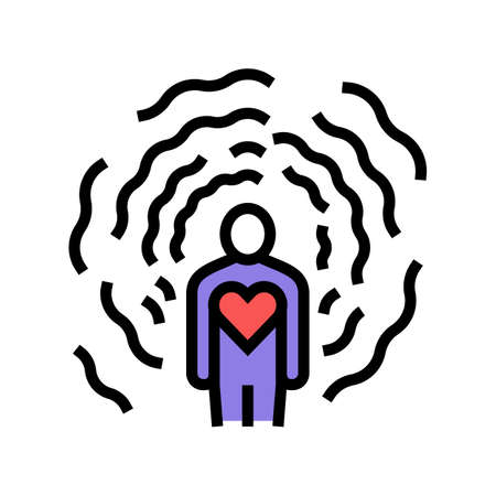 self-awareness soft skill color icon vector. self-awareness soft skill sign. isolated symbol illustrationのイラスト素材