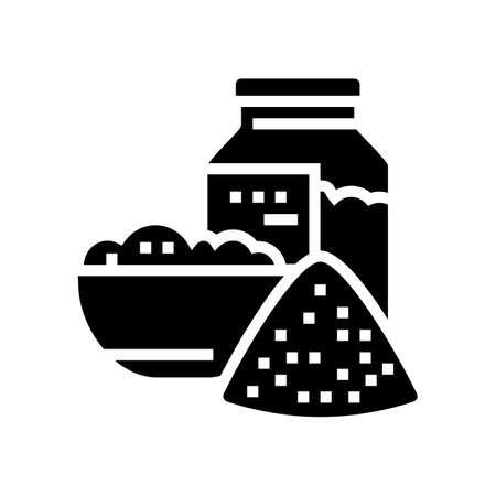 salt for bath glyph icon vector. salt for bath sign. isolated contour symbol black illustrationのイラスト素材