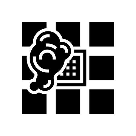 bath drainage glyph icon vector. bath drainage sign. isolated contour symbol black illustrationのイラスト素材