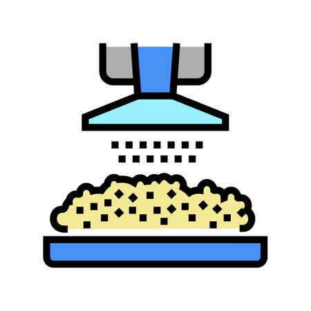 manufacturing cheese product color icon vector. manufacturing cheese product sign. isolated symbol illustrationのイラスト素材
