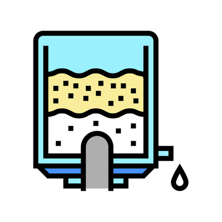 prepare concentration cheese color icon vector. prepare concentration cheese sign. isolated symbol illustrationのイラスト素材