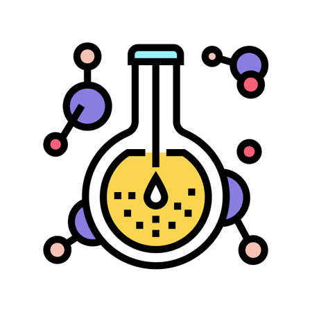 extract pharmaceutical production color icon vector. extract pharmaceutical production sign. isolated symbol illustrationのイラスト素材