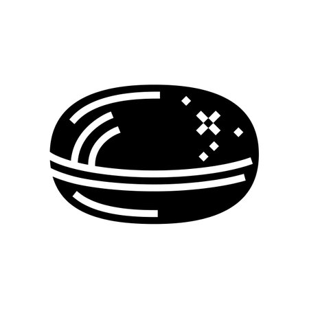 pill pharmaceutical production glyph icon vector. pill pharmaceutical production sign. isolated contour symbol black illustrationのイラスト素材