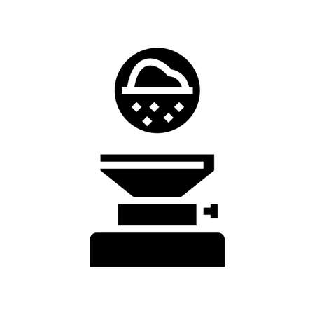 filtration pharmaceutical production glyph icon vector. filtration pharmaceutical production sign. isolated contour symbol black illustrationのイラスト素材