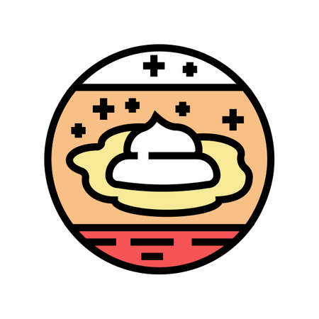 arid climates color icon vector. arid climates sign. isolated symbol illustrationのイラスト素材