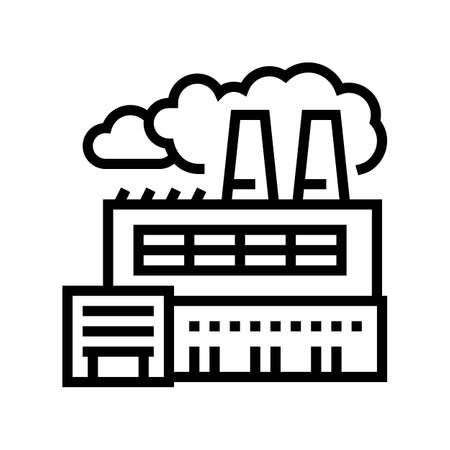 plant smoke line icon vector. plant smoke sign. isolated contour symbol black illustrationのイラスト素材