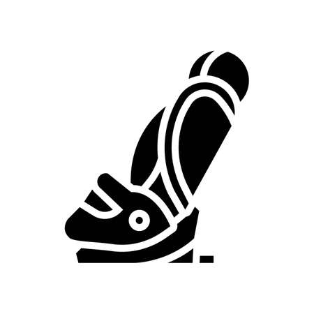 car seat baby glyph icon vector. car seat baby sign. isolated contour symbol black illustrationのイラスト素材