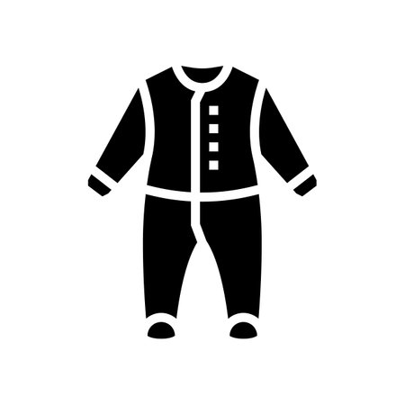 body clothes baby glyph icon vector. body clothes baby sign. isolated contour symbol black illustrationのイラスト素材