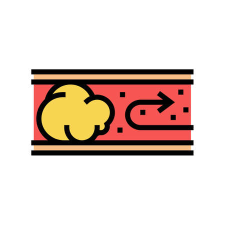 vascular occlusion color icon vector. vascular occlusion sign. isolated symbol illustrationのイラスト素材