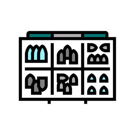 fishing weights color icon vector. fishing weights sign. isolated symbol illustrationのイラスト素材