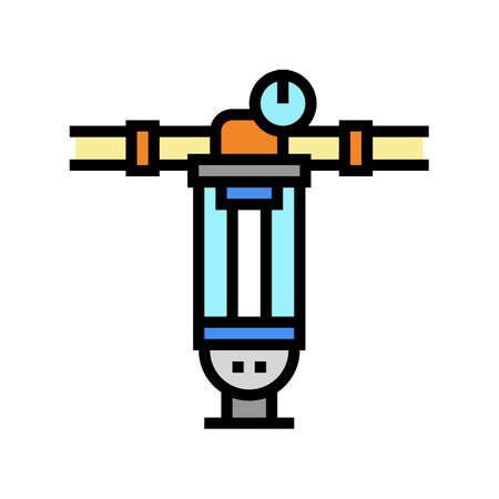 water filter tool color icon vector. water filter tool sign. isolated symbol illustrationのイラスト素材