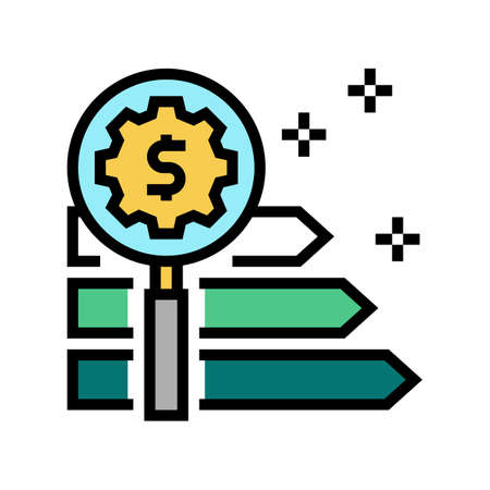 green growth color icon vector. green growth sign. isolated symbol illustrationのイラスト素材