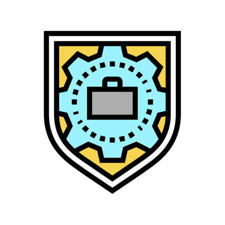 occupational safety and health color icon vector. occupational safety and health sign. isolated symbol illustrationのイラスト素材