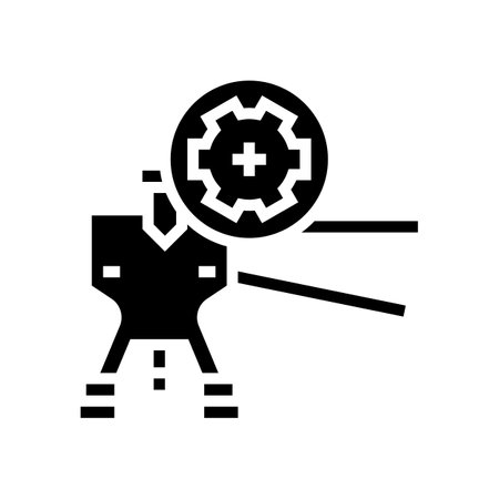 frame straightening glyph icon vector. frame straightening sign. isolated contour symbol black illustrationのイラスト素材