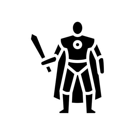 action figures toys glyph icon vector. action figures toys sign. isolated contour symbol black illustrationのイラスト素材
