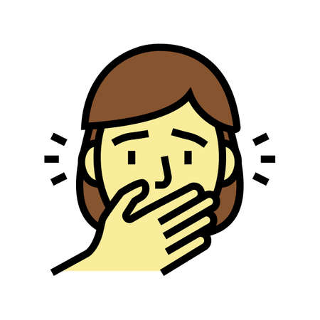 spooky halloween color icon vector. spooky halloween sign. isolated symbol illustrationのイラスト素材