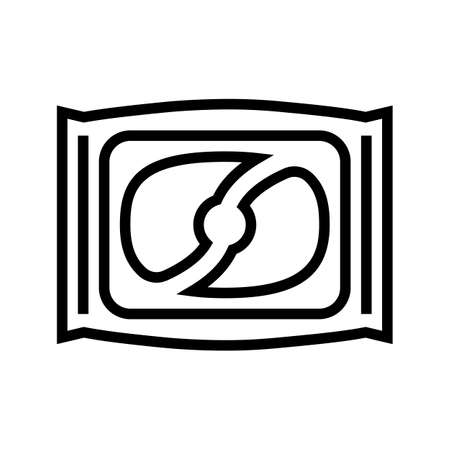 pods detergent line icon vector. pods detergent sign. isolated contour symbol black illustrationのイラスト素材