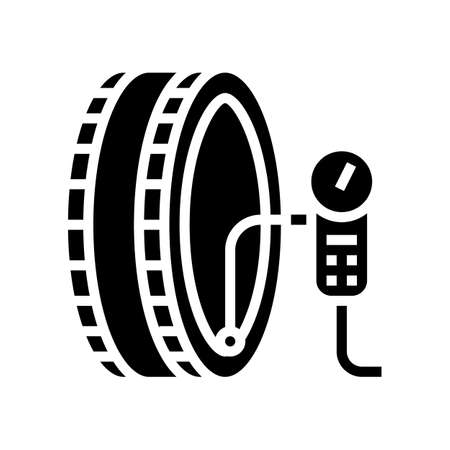 gas station building glyph icon vector. gas station building sign. isolated contour symbol black illustrationのイラスト素材