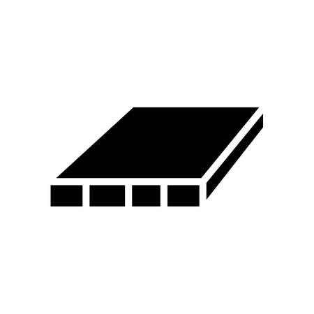 flush door shutters glyph icon vector. flush door shutters sign. isolated contour symbol black illustrationのイラスト素材