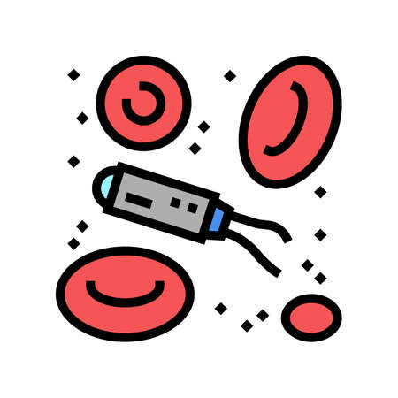 nanorobotics modern technology color icon vector. nanorobotics modern technology sign. isolated symbol illustrationのイラスト素材