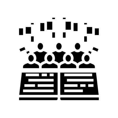 minority rights glyph icon vector. minority rights sign. isolated contour symbol black illustrationのイラスト素材