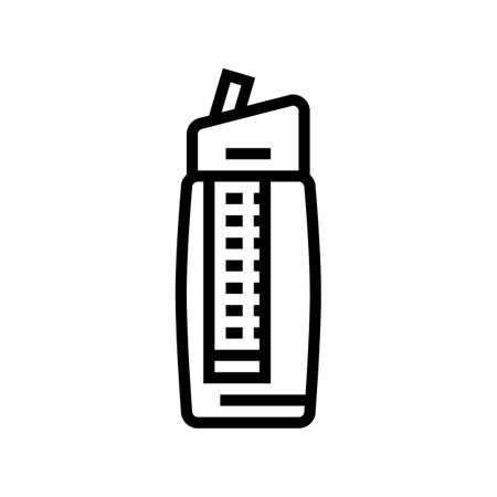 water filter portable line icon vector. water filter portable sign. isolated contour symbol black illustrationのイラスト素材
