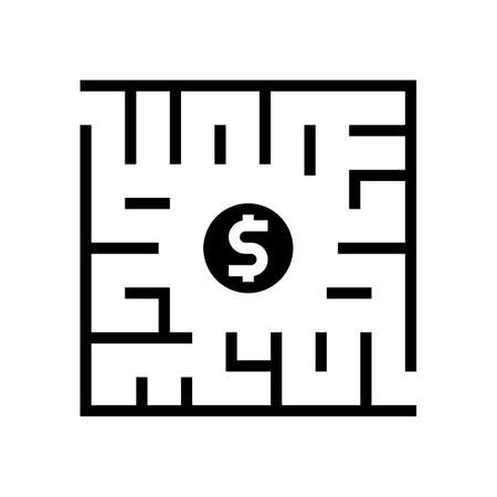 search solution glyph icon vector. search solution sign. isolated contour symbol black illustrationのイラスト素材