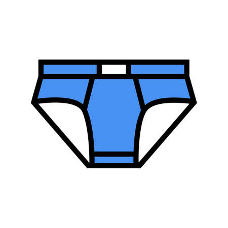 underwear clothing color icon vector. underwear clothing sign. isolated symbol illustrationのイラスト素材