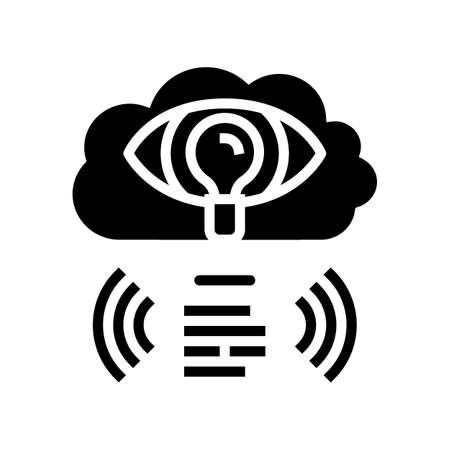 vision business achievement glyph icon vector. vision business achievement sign. isolated contour symbol black illustrationのイラスト素材
