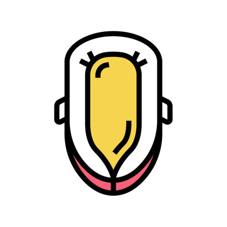 baby lounger color icon vector. baby lounger sign. isolated symbol illustrationのイラスト素材