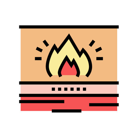 warmth skin color icon vector. warmth skin sign. isolated symbol illustrationのイラスト素材
