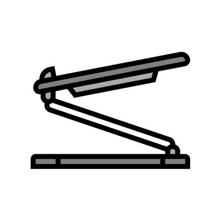 laptop stand color icon vector. laptop stand sign. isolated symbol illustrationのイラスト素材