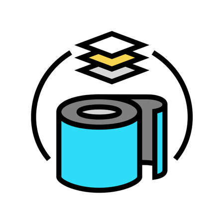 rubber production color icon vector. rubber production sign. isolated symbol illustrationのイラスト素材