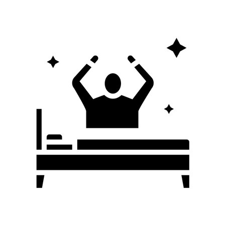 remaining passively awake glyph icon vector. remaining passively awake sign. isolated contour symbol black illustrationのイラスト素材