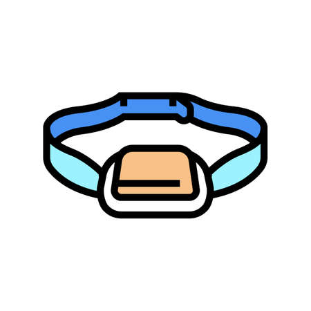 injection pad color icon vector. injection pad sign. isolated symbol illustrationのイラスト素材