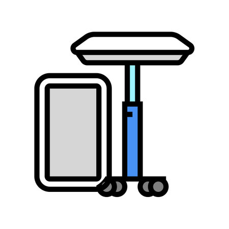 tray medical color icon vector. tray medical sign. isolated symbol illustrationのイラスト素材