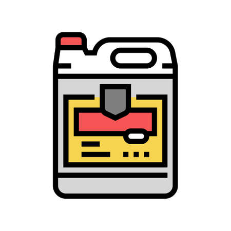 pesticide liquid canister color icon vector. pesticide liquid canister sign. isolated symbol illustrationのイラスト素材
