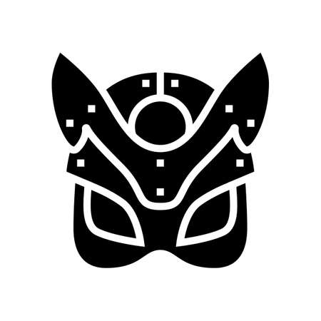 mask sex toy glyph icon vector. mask sex toy sign. isolated contour symbol black illustrationのイラスト素材