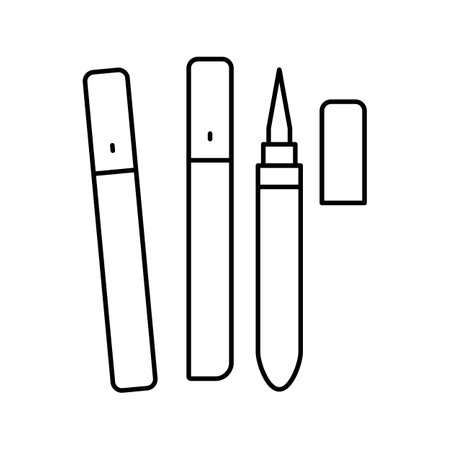 glue for eyelashes line icon vector illustrationのイラスト素材