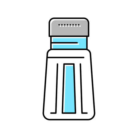 salt bottle color icon vector illustrationのイラスト素材