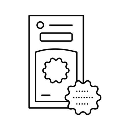 laundry balls line icon vector illustrationのイラスト素材