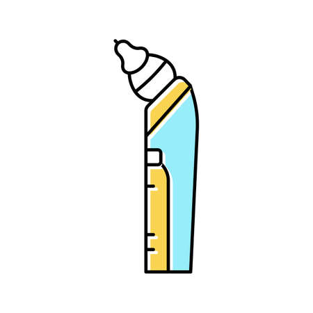 baby snot sucker color icon vector illustrationのイラスト素材
