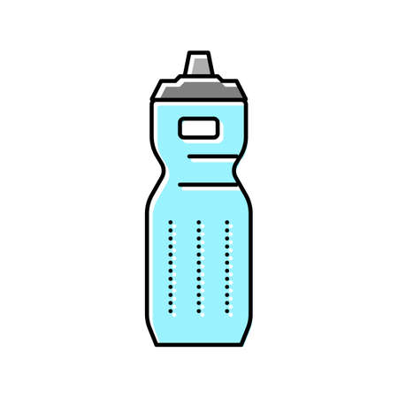 water bottle color icon vector illustrationのイラスト素材