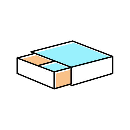 match box color icon vector illustrationのイラスト素材